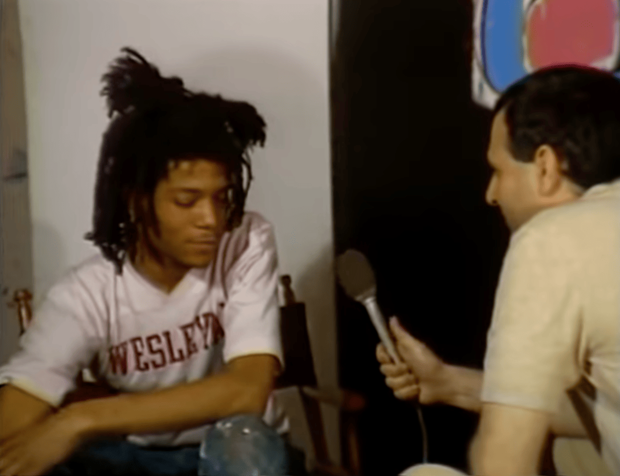 "A BASQUIAT QUOTE in WHITE" image 1